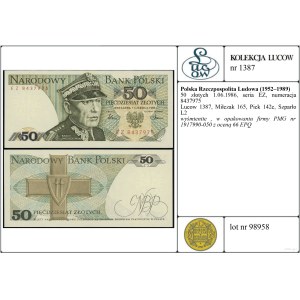 50 złotych, June 1, 1986, EZ
