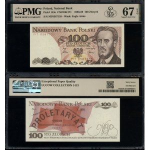 Poland, 100 zlotych, June 1, 1986, MT