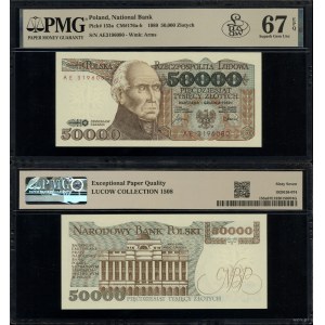 50,000 zlotys, December 1, 1989, AE