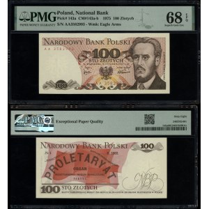 100 zlotych, January 15, 1975, AA