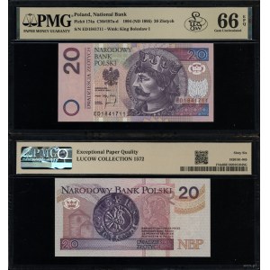20 zlotych, March 25, 1994, ED