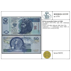 50 Złoty, 25.03.1994, DD