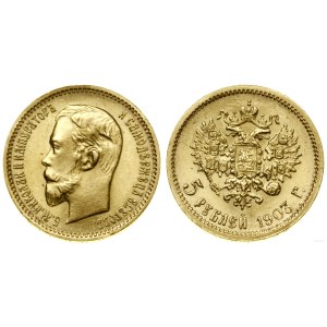 Rusko, 5 rubľov, 1903 AP, Petrohrad