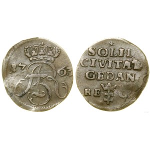 Polska, szeląg, 1763 REŒ, Gdańsk
