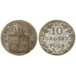 Poland, 10 groszy, 1831 KG, Warsaw