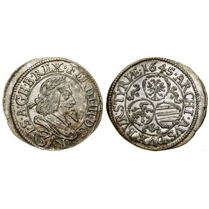 Autriche, 3 kreuzer, 1645, Graz