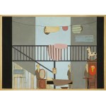 Kazimierz Mikulski, Projekt scenografii do spektaklu „Kartoteka” wg. Tadeusz Różewicz, 1961 rok, reż. Zofia Jarema, Kazimierz Mikulski
