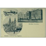 POSTCARD - Lviv. The Technical University and St. Mary Magdalene Church - ca. 1910