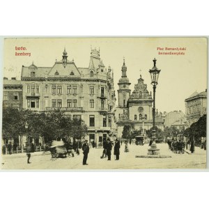 POŠTOVÁ KARTIČKA – Ľvov. Lemberg. Bernardínske námestie – okolo roku 1905