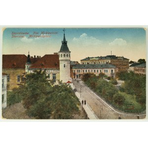 POCZTÓWKA - Stanisławów. Stanislau. Plac Mickiewicza - 1916 [feldpost]