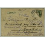 POŠTOVÁ KARTIČKA – Bardo. Pohľad na Warthaberg a zosuv pôdy – 1908