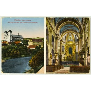 POCZTÓWKA - Bardo. Wartha. Wallfahrtskirche mit Redemptoristenkloster - ca 1920