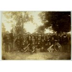 PHOTOGRAPH - Horodyszcze Fire Department - 1930 [banner, band]