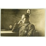 PHOTO - Colonel Jan Woźniakowski [badge of the 4th Infantry Regiment of the Legions]