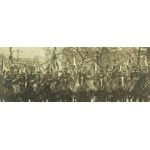 PHOTOGRAPH - Mounted Riflemen of the 1st Wielkopolska Uhlan Regiment. Oath of the Wielkopolska Army, January 26, 1919 [15th Poznań Uhlan Regiment]