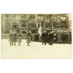 PHOTOGRAPH - Oath of the Greater Poland Army, January 26, 1919. Oath before the Banner [Commander-in-Chief of the Greater Poland Uprising, Dowbor-Muśnicki, Virtuti Militari]