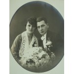 FOTOGRAFIA - Pisarz Jan Wiktor - Lwów 1921 [fotografia ślubna]