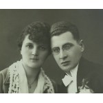FOTOGRAFIA - Pisarz Jan Wiktor - Lwów 1921 [fotografia ślubna]