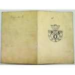 Legitymacja. Świadectwo Państwowej Odznaki Sportowej - Katowice 1932