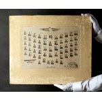 PHOTOGRAPH - Group Portrait of Graduates of the Igo Aviation Mechanics School Courses. Lviv, 1930–35 [Stanisław Rybicki, Eng., Captain Alojzy Błażeński, 46x56 cm]