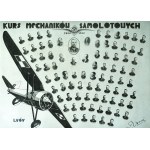 PHOTOGRAPH - Class Photo of the Aircraft Mechanics Course, 1934–35 - Lviv [Captain Henryk Stankiewicz, Major Joachim Blaicher]
