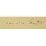Signature du cardinal Karol Wojtyła au bas d'une invitation datant de 1972 - Invitation à la réception du Nouvel An [Jean-Paul II, signature, autographe]