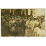 Photograph - General Józef Haller with French officers - Kraków, 1920s