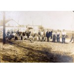 Photograph - Men working on a road construction site. Tomaszów, early 20th century [photo by Er. Kogan, 16x24 cm]