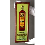 Pre-war advertising sign by Jakób Haberfeld. Oświęcim—early 20th century [vodka, cognac, alcohol]