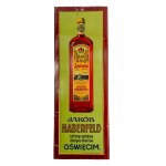 Pre-war advertising sign by Jakób Haberfeld. Oświęcim—early 20th century [vodka, cognac, alcohol]