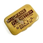 A pre-war box for migraine medication. GODA A.-G. Breslau. Wrocław, early 20th century.