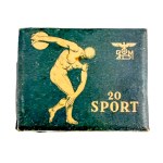 Polish Tobacco Monopoly. Cigarette pack. Occupation-era version [swastika, Polish words removed]