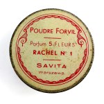 Pre-war metal powder compact. Poudre Forvil. Savita Warsaw—early 20th century [very rare]