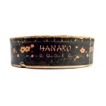 Pre-war powder compact. Hanako. Manufactured by "Kosmos" in Bielsko [oriental pattern]