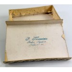 Boîte de chocolats d'avant-guerre. Confiserie P. Maurizia, Cracovie, Rynek 38 – fin du XIXe siècle / début du XXe siècle [très rare]
