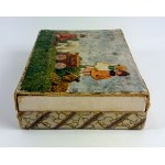 Boîte de chocolats d'avant-guerre. Confiserie P. Maurizia, Cracovie, Rynek 38 – fin du XIXe siècle / début du XXe siècle [très rare]