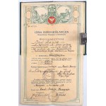 Izba Rzemieślnicza Województwa Śląskiego. Świadectwo Czeladnicze. Rzemiosło Kowalskie - Józef Kania. Kowal. Pszczyna 1933 [b.rzadkie]