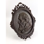 Patriotic plaque. Józef Ignacy Kraszewski – 1887 [cast iron, mourning plaque]