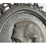 Plaquette patriotique. Józef Ignacy Kraszewski – 1887 [fonte, plaquette de deuil]