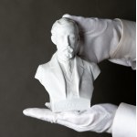 Patriotic bust. Henryk Sienkiewicz. Gebhardt, Lviv. Bisque porcelain—turn of the 19th and 20th centuries [very rare]