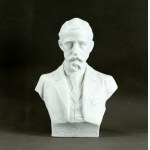 Patriotic bust. Henryk Sienkiewicz. Gebhardt, Lviv. Bisque porcelain—turn of the 19th and 20th centuries [very rare]