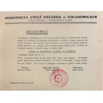 Golasowice Volunteer Fire Department. Pszczyna County, Silesian Voivodeship [donation toward the fire station renovation]