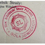 Golasowice Volunteer Fire Department. Pszczyna County, Silesian Voivodeship [donation toward the fire station renovation]