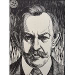JAKUBOWSKI, Stanisław (1885–1964) – Self-Portrait [woodcut]