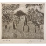 JAKUBOWSKI, Stanisław (1885–1964) — Jewish Graves [mezzotint]