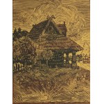 JAKUBOWSKI, Stanisław (1885–1964) — Wooden Cottage [woodcut]
