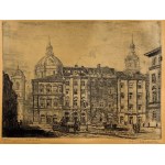 Władysław ZAKRZEWSKI (1903–1944) — Belvedere, Warsaw — Aquatint — 1930s