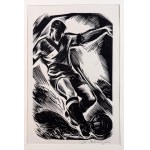 RACZYŃSKI, Stanisław (1903–1982). Woodcut artist. Soccer player. “Sports in Prints” – 1954 [very rare, 19.5 x 12.5 cm]