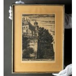 Jan Kazimierz DZIELIŃSKI - Wawel as Seen from Stradom, 1944 [etching, K. Wojciechowski Art Gallery, Kraków]]