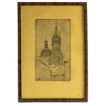 Józef PIENIĄŻEK (1888–1953) — Kraków, the towers of St. Mary’s Church — 1950